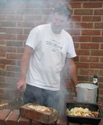 Barbecue at Castle Hedingham