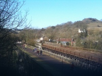 Cycling Monsal Trail, Millers Dale