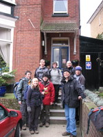Group at Kipps Hostel, Canterbury