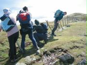 Fighting against the wind on Drum