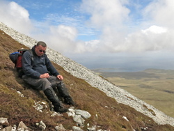Clive climbs the Paps (Judi)