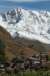 Shkhara above Ushguli, Georgia